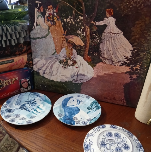 Anthropologie By Transferware 3 dessert 🍎Plates,Size 6.5" Art Plates,Nice Gift. - Picture 10 of 11